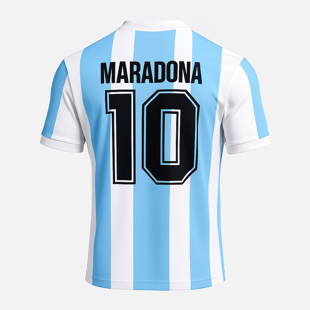 1986–88 Argentina Home Maradona #10 (Very Good Condition) - Size L