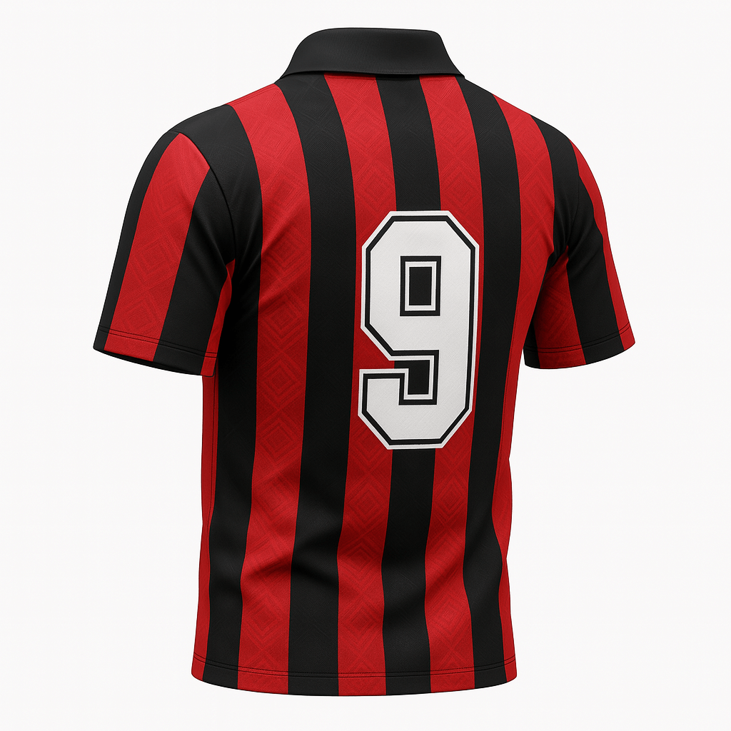 1988–1990 AC Milan Home Van Basten #9 (Very Good Condition) - Size XS