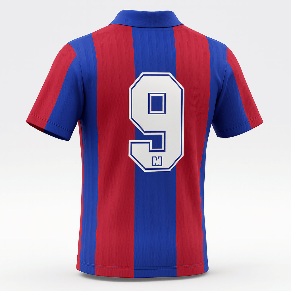 1990–1992 Barcelona Home Laudrup #9 (Feels Like New) - Size XXL