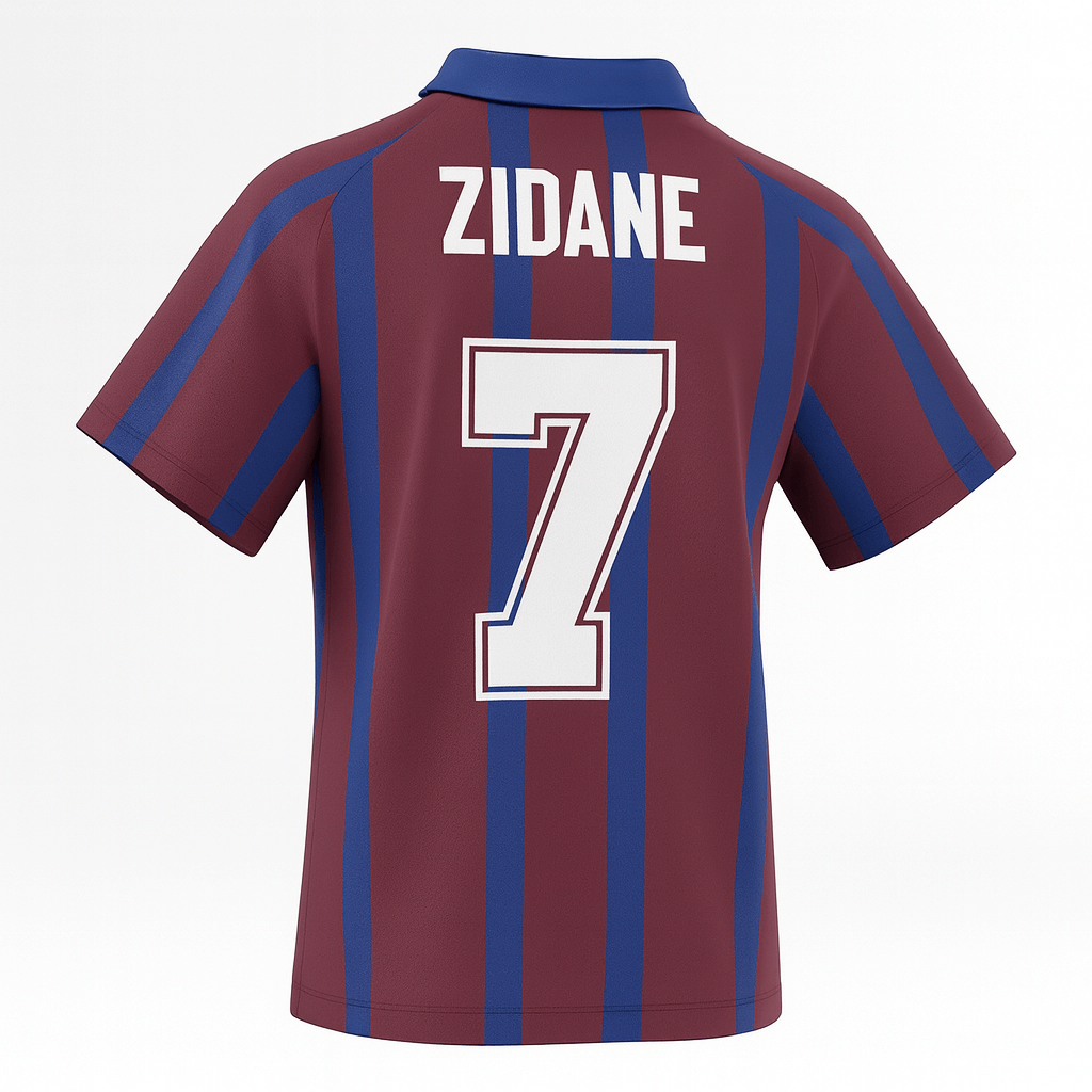 1994–95 Bordeaux Home Zidane #7 (Feels Like New) - Size XL