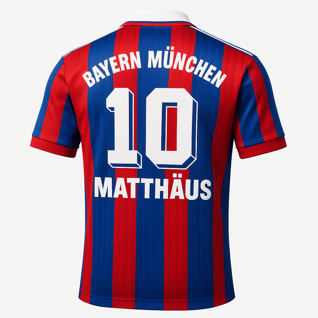 1995–97 Bayern Munich Home Matthaus #10 (Feels Like New) - Size L