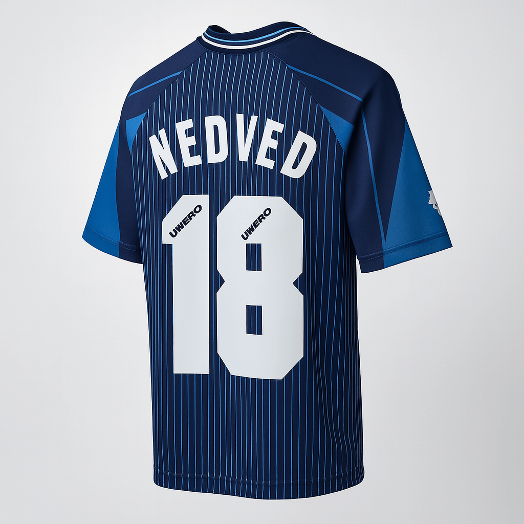 1996–97 Lazio Away #18 Nedved (Feels Like New) - Size L