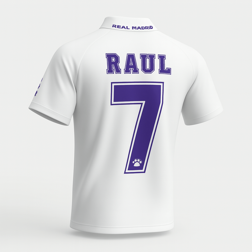 1996–97 Real Madrid Home Raul #7 (Feels Like New) - Size XL