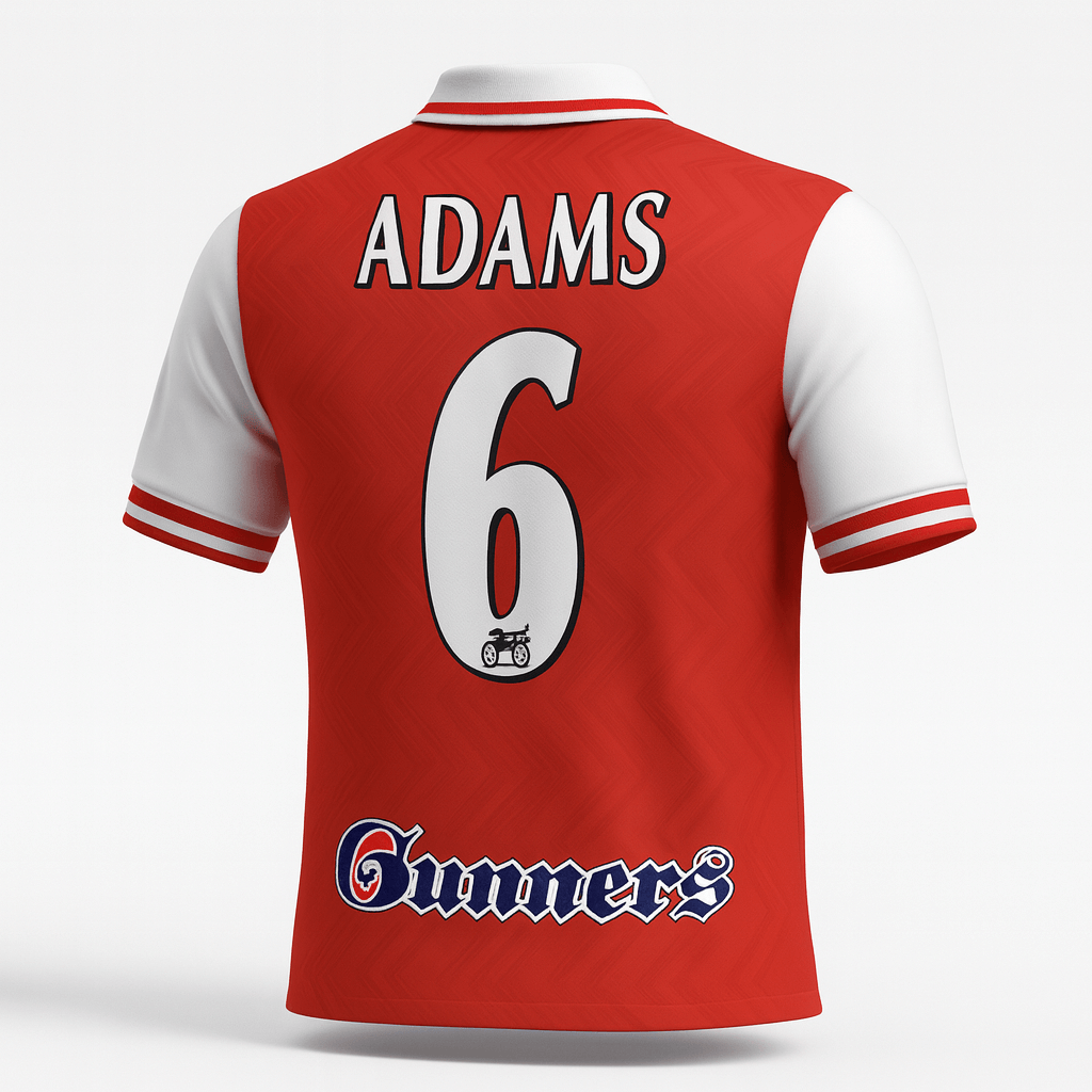 1996–98 Arsenal Home Adams #6 (Feels Like New) - Size S