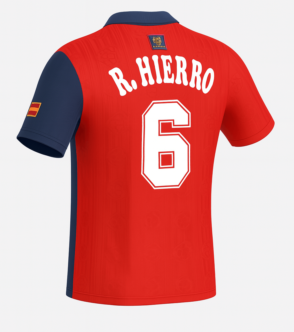 1996 Spain Home R.Hierro #6 (Feels Like New) - Size M