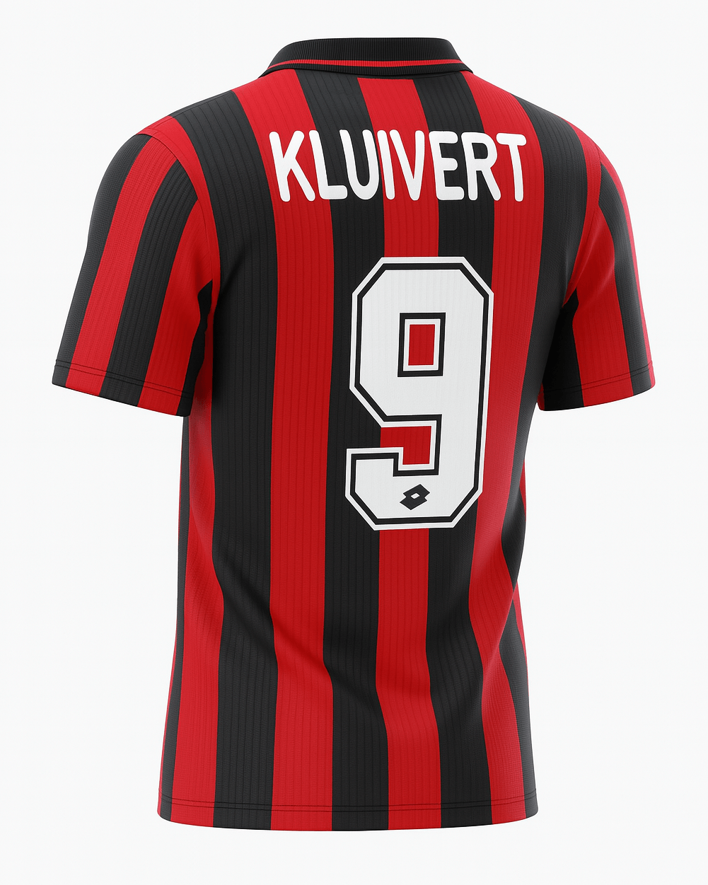 1997–98 AC Milan Home Kluivert #9 (Feels Like New) - Size L
