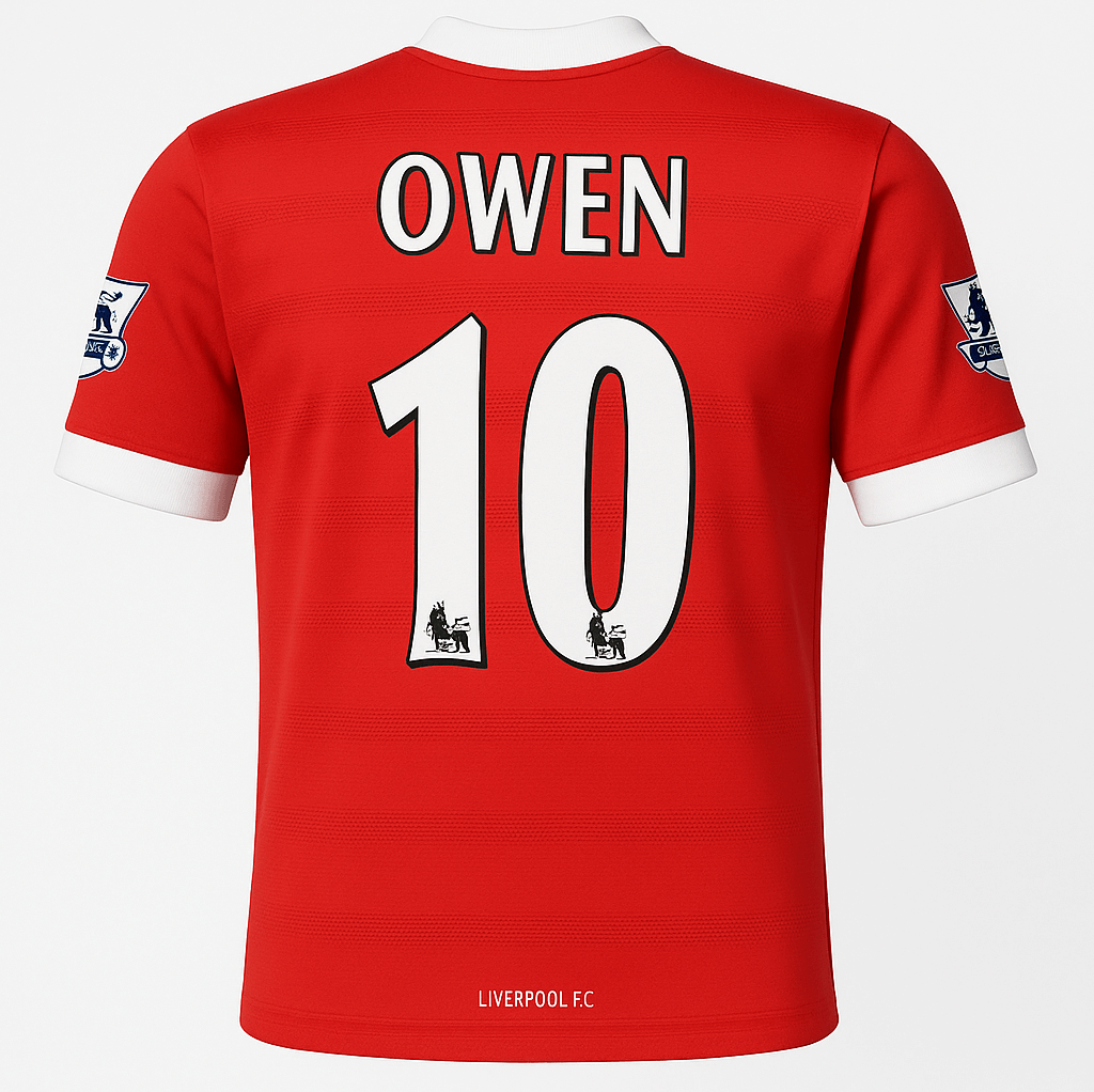 1998–00 Liverpool Home Owen #10 (Feels Like New) - Size XL
