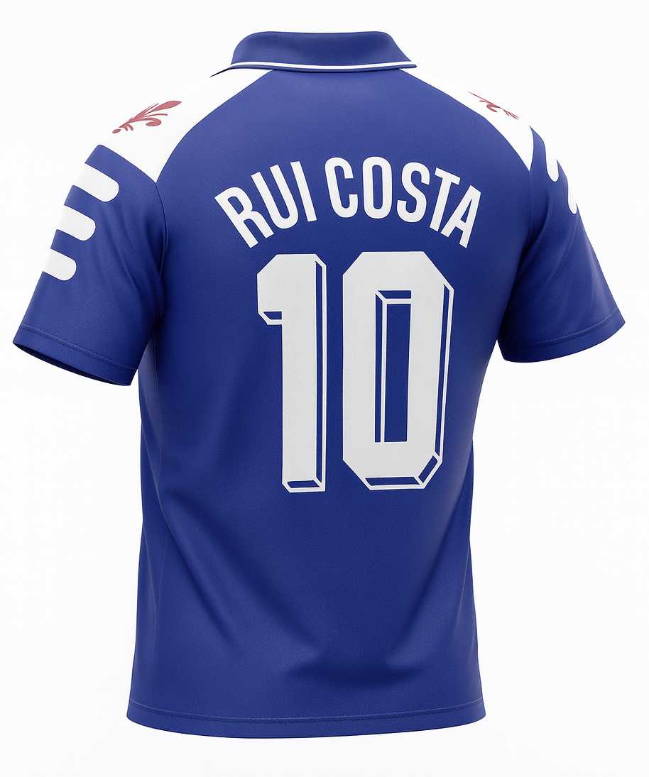 1998–99 Fiorentina Home Rui Costa #10 (Feels Like New) - Size M