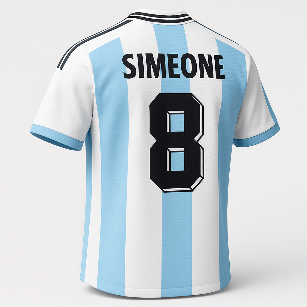 1998 Argentina Home Simeone #8 (Feels Like New) - Size XS