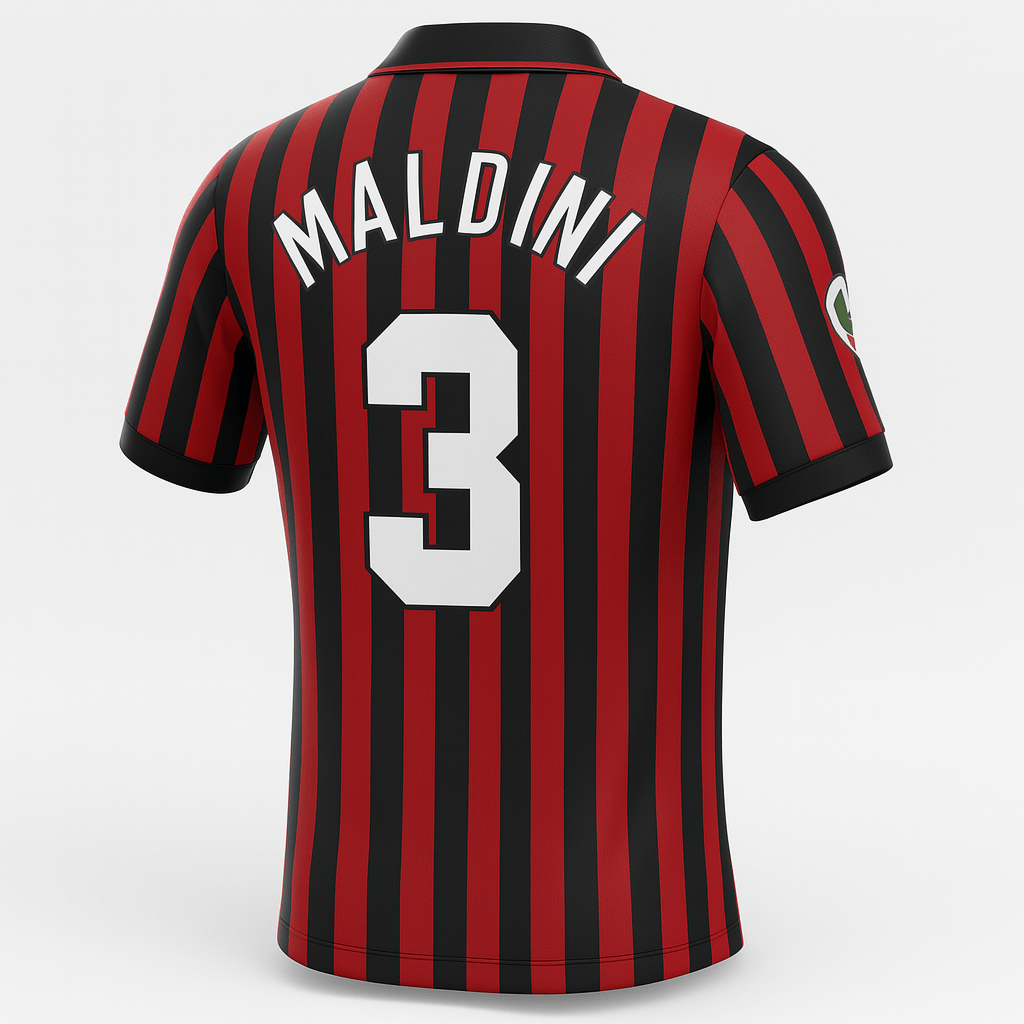 1999–00 AC Milan Home Maldini #3 (Feels Like New) - Size XL