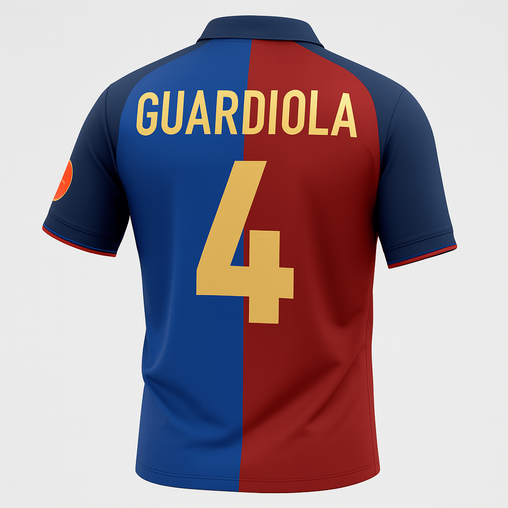 1999–00 Barcelona Home Guardiola #4 (Feels Like New) - Size XXL