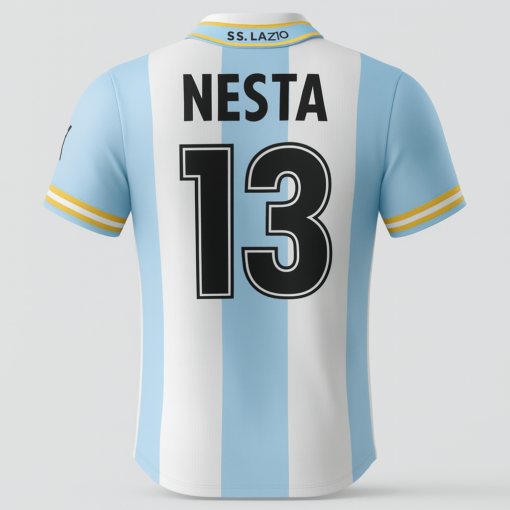 1999–00 Lazio Home Nesta #13 (Feels Like New) - Size S