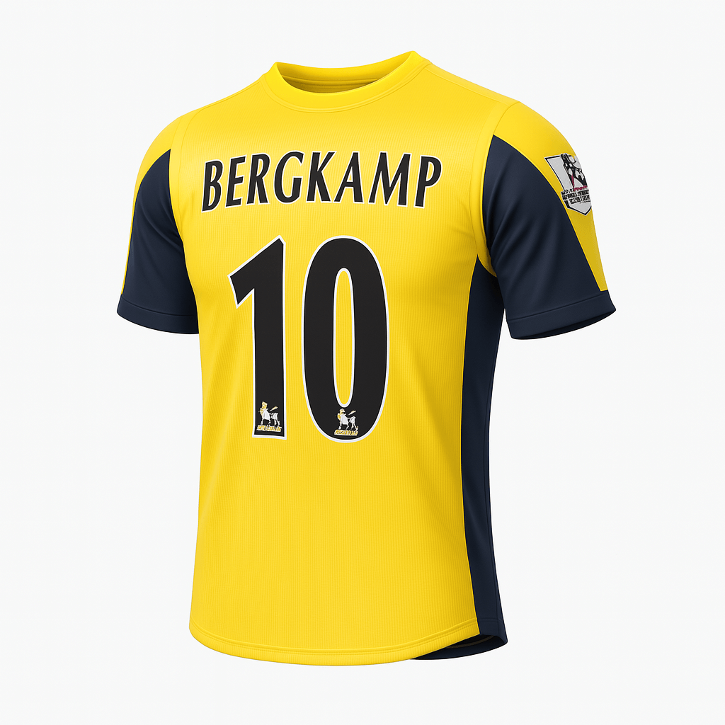 1999–02 Arsenal Away Bergkamp #10 (Feels Like New) - Size XXL