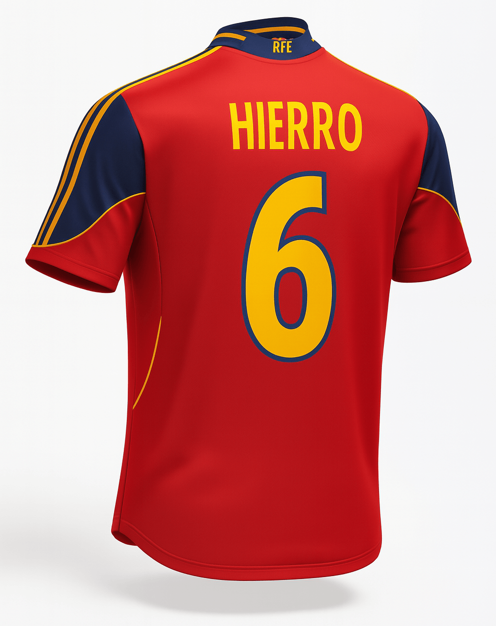 1999–02 Spain Home Hierro #6 (Feels Like New) - Size M