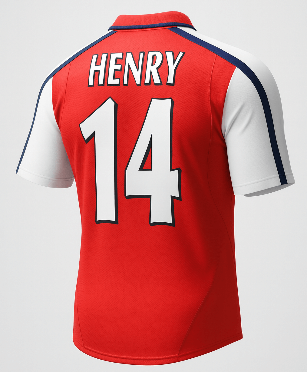 2000–02 Arsenal Home Henry #14 (Feels Like New) - Size M