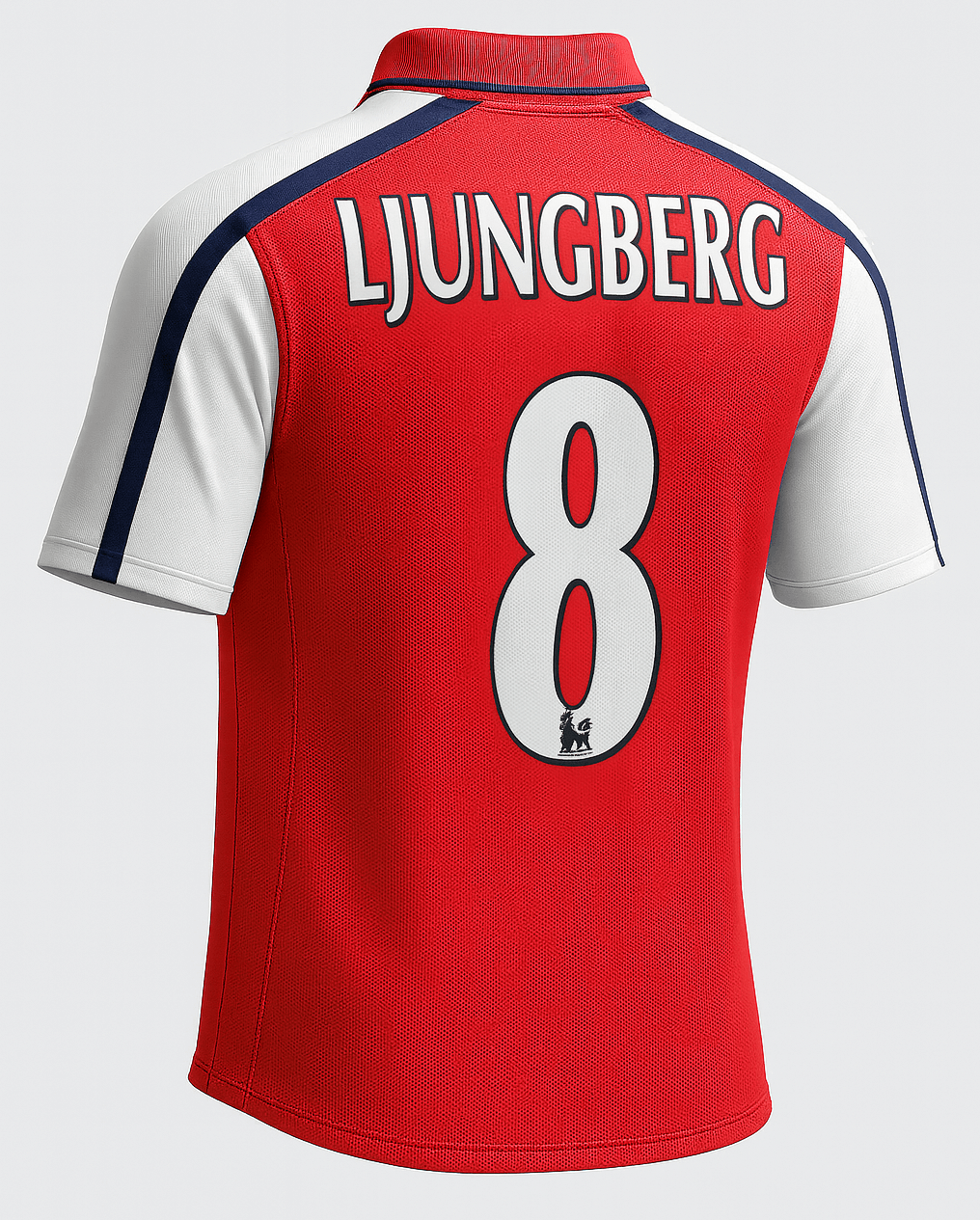 2000–02 Arsenal Home Lundberg #8 (Feels Like New) - Size L