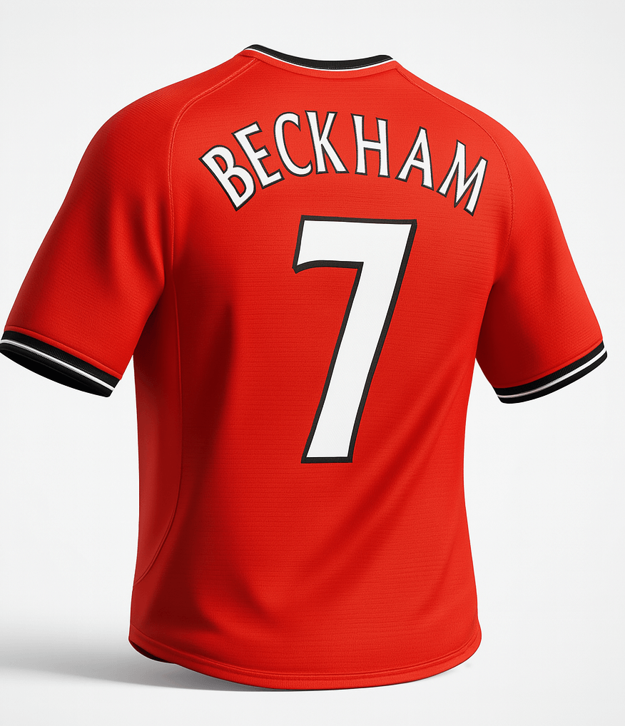 2000–02 Manchester United Home Shirt Beckham #7 (Feels Like New) - Size XXL