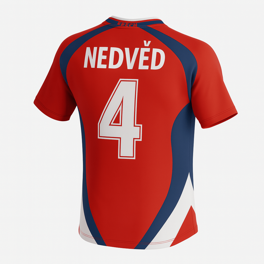 2000 Czech Republic Home Nedved #4 (Feels Like New) - Size XS