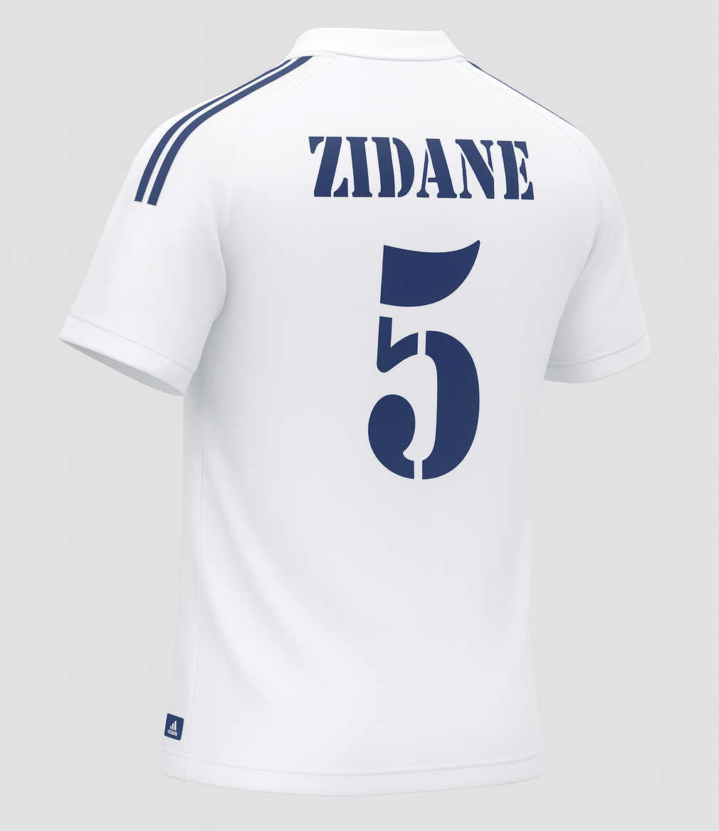 2001–02 Real Madrid Home Zidane #5 (Feels Like New) - Size M