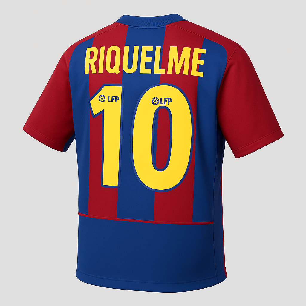 2002–03 Barcelona Home Riquelme #10 (Feels Like New) - Size S