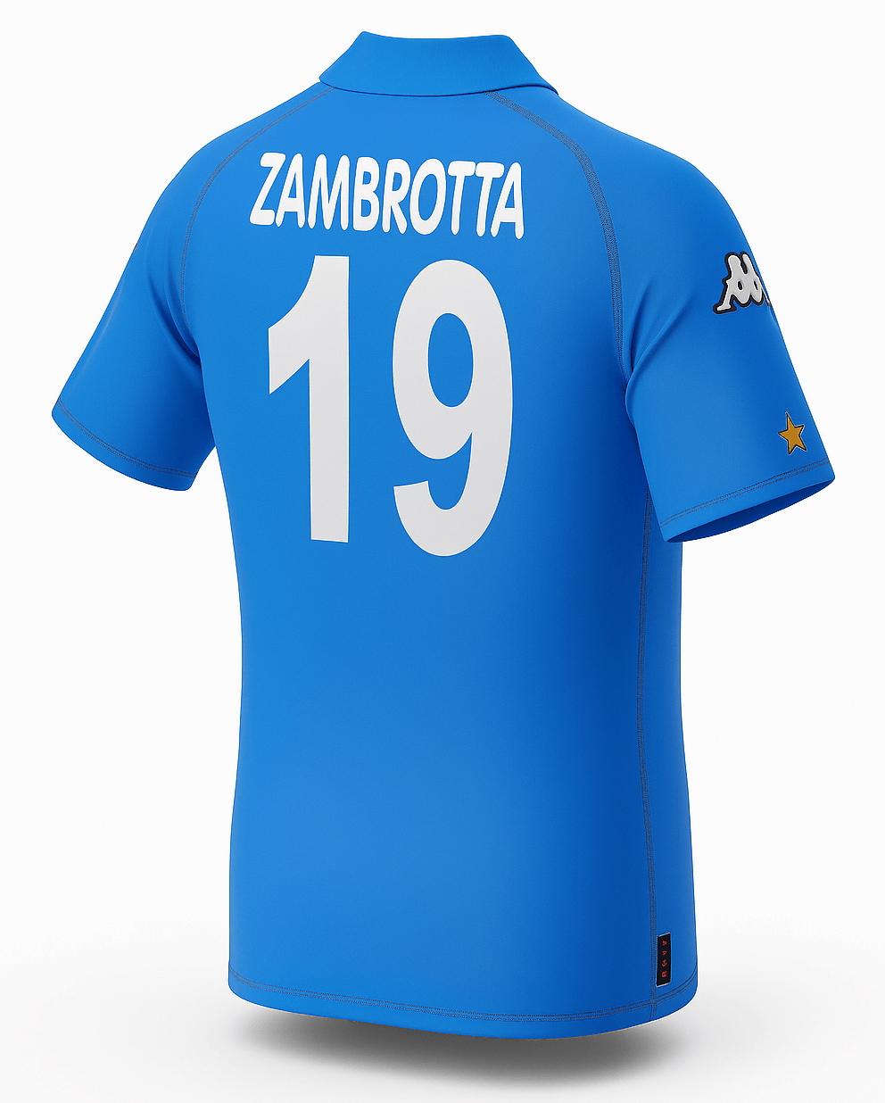 2002 Italy Home Zambrotta #19 (Feels Like New) - Size S
