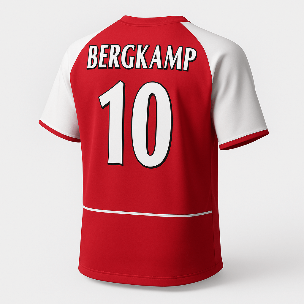 2003–04 Arsenal Home Bergkamp #10 (Feels Like New) - Size L