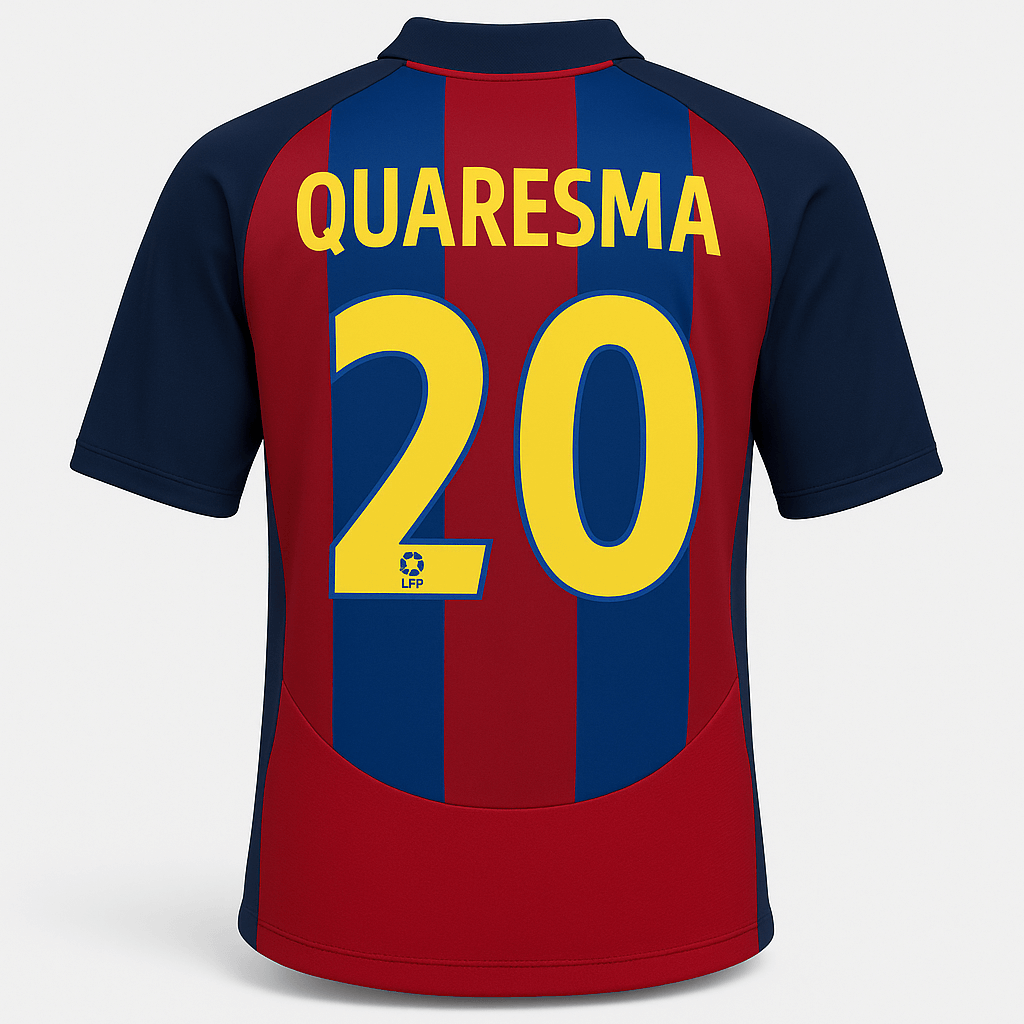 2003–04 Barcelona Home Quaresma #20 (Feels Like New) - Size XS