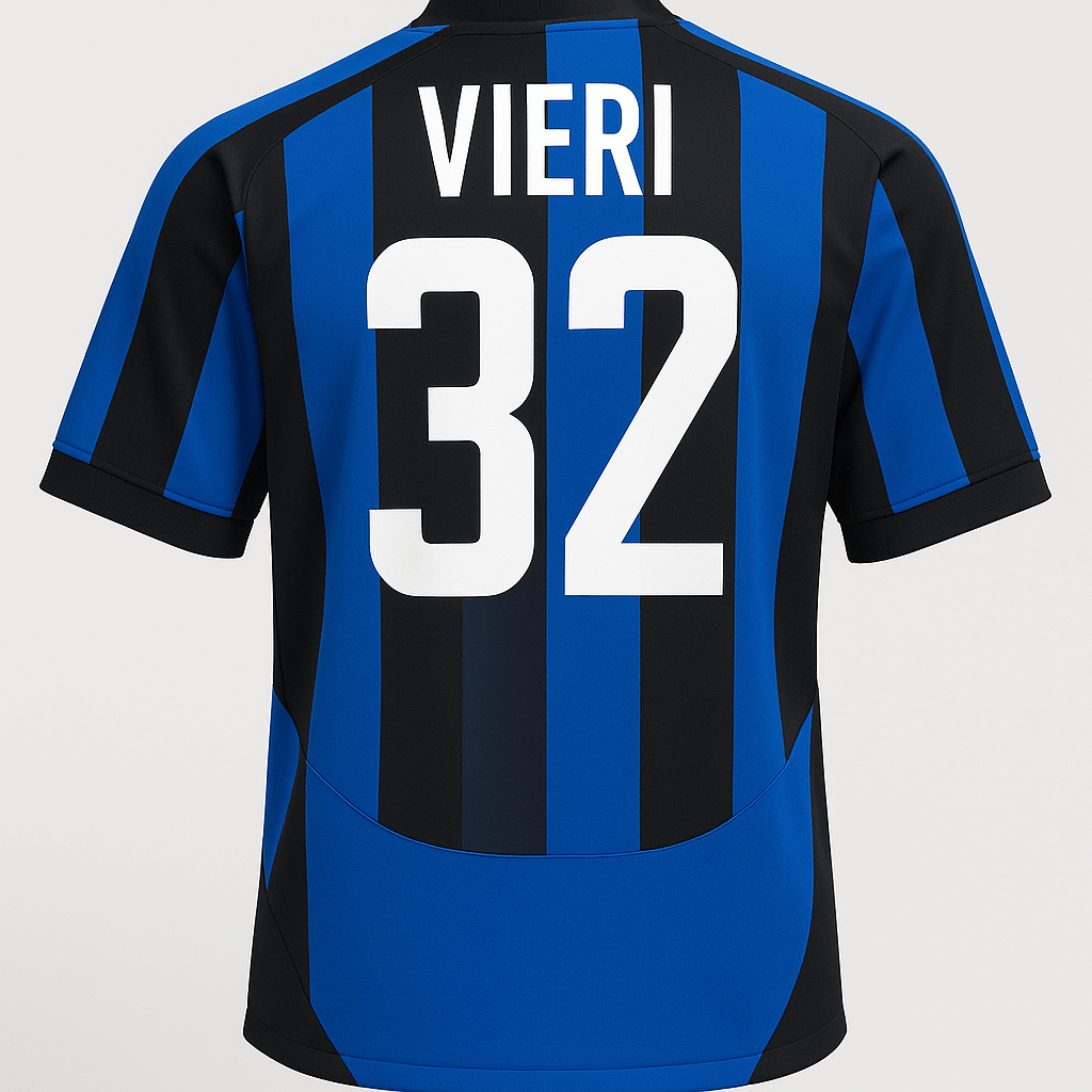 2003–04 Inter Milan Home Vieri #32 (Feels Like New) - Size XL
