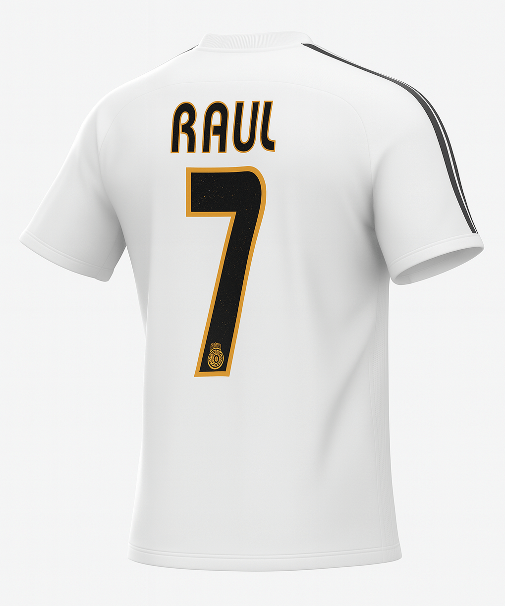 2003–04 Real Madrid Home Raul #7 (Feels Like New) - Size L