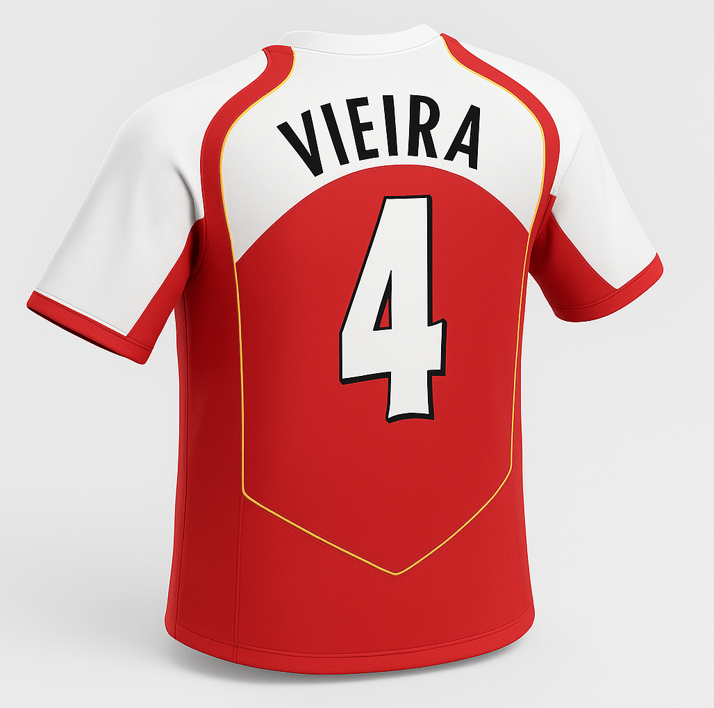 2004–05 Arsenal Home Vieira #4 (Feels Like New) - Size XL