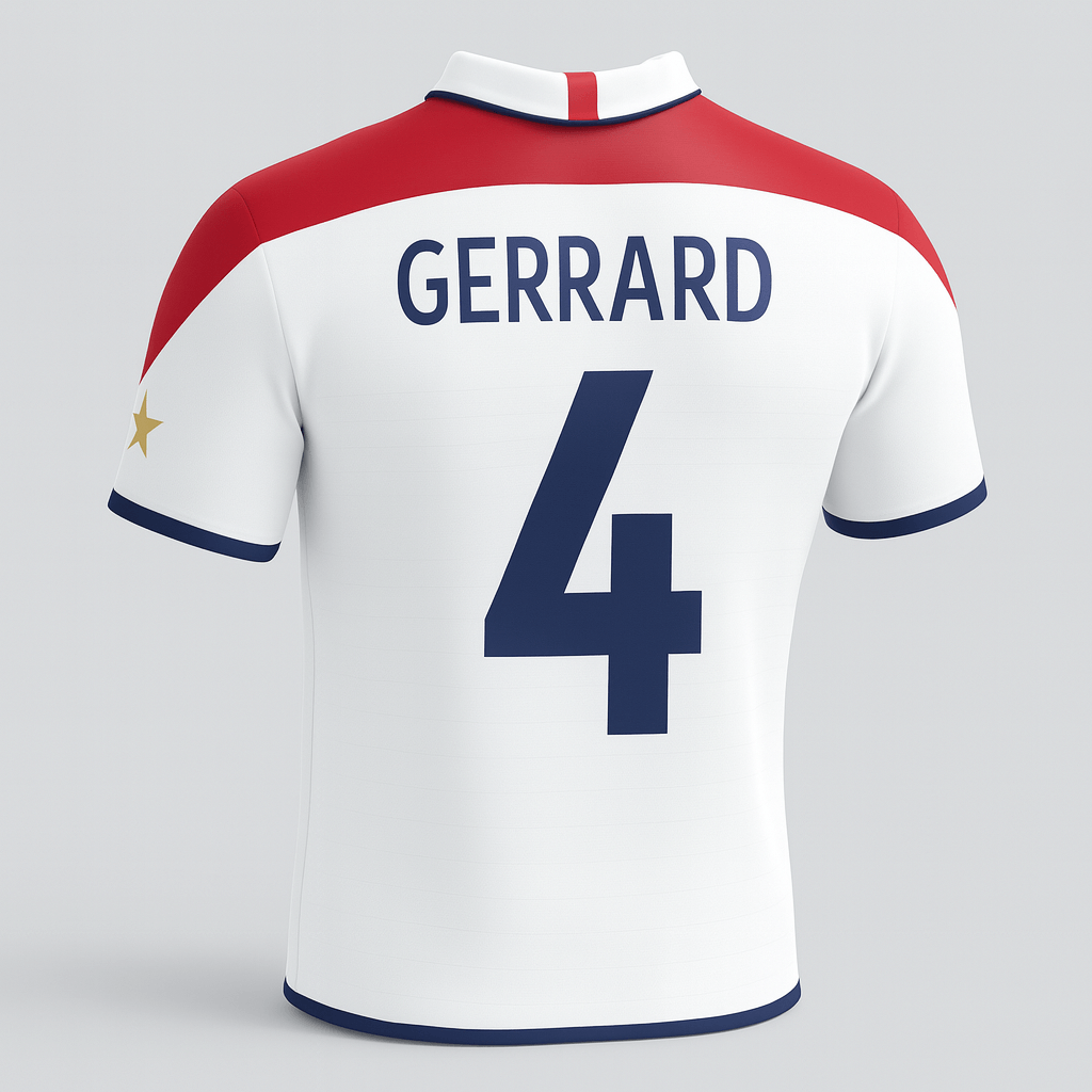 2004 England Home Gerrard #4 (Feels Like New) - Size XS