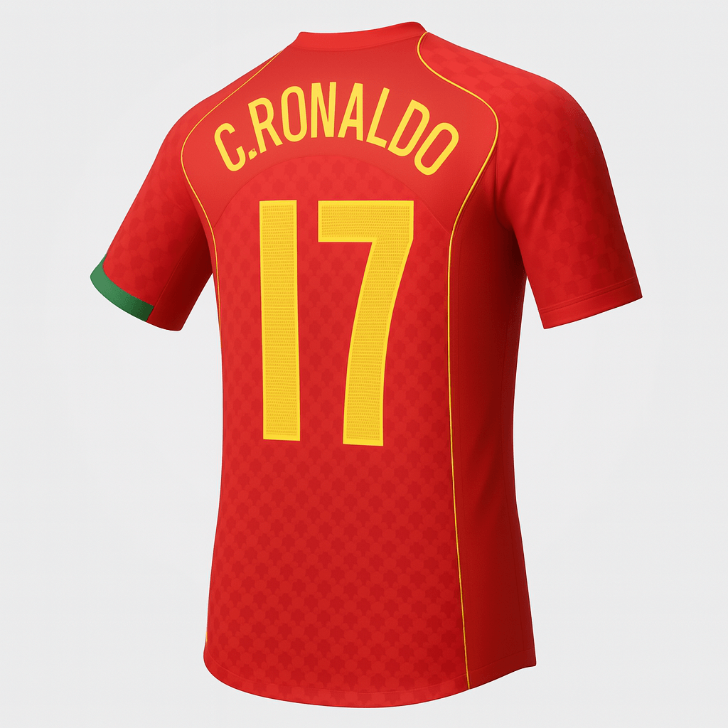 2004 Portugal Home C.Ronaldo #17 (Feels Like New) - Size S
