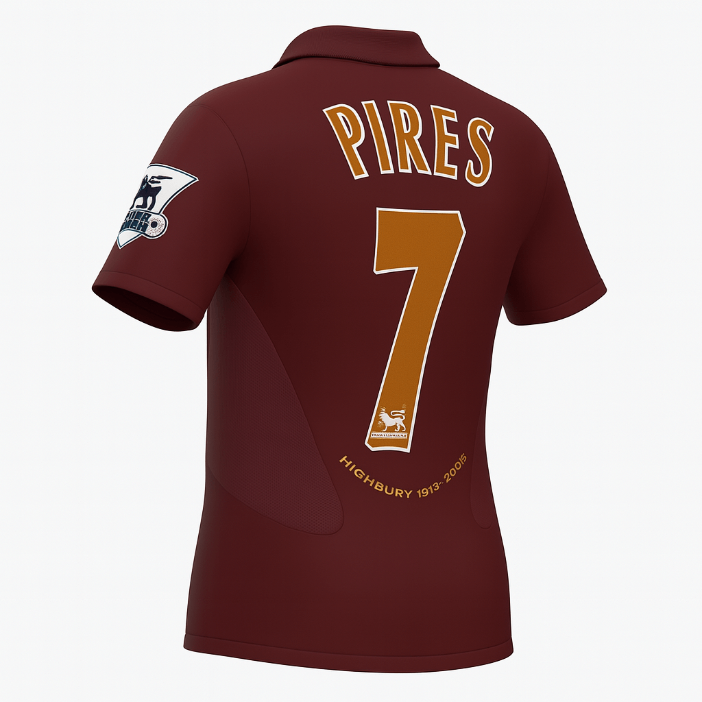 2005–06 Arsenal Home Pires #7 (Feels Like New) - Size M