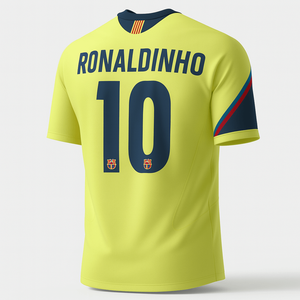 2005–06 Barcelona Away Ronaldinho #10 (Feels Like New) - Size XS