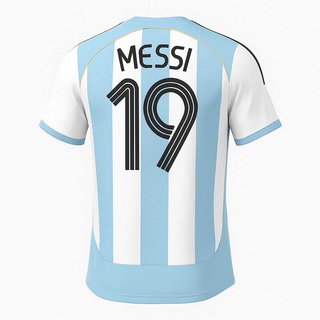 2006 Argentina Home Messi #19 (New) - Size XS