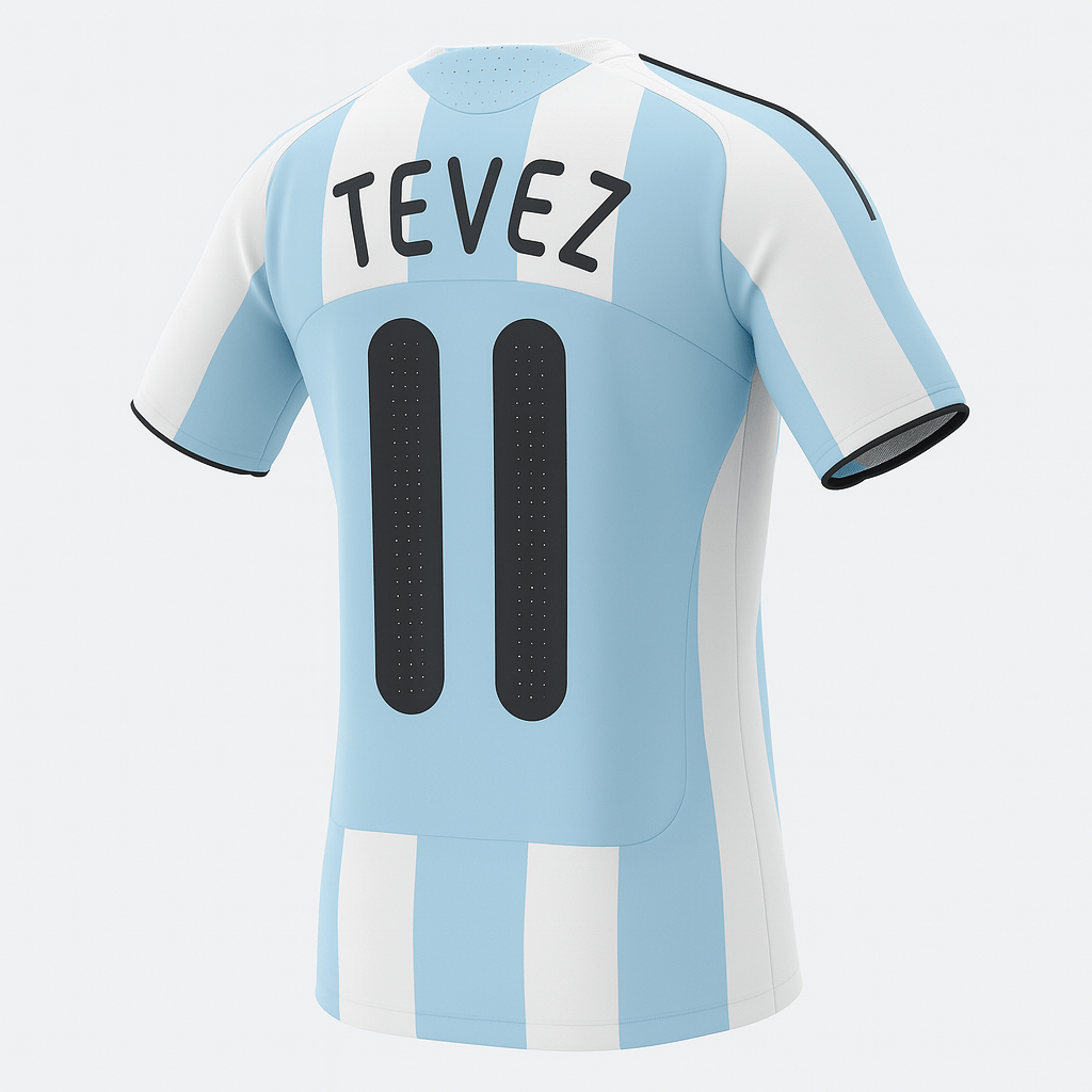 2006 Argentina Home Tevez #11 (New) - Size XXL