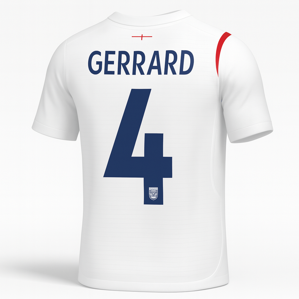 2006 England Home Gerrard #8 (New) - Size L