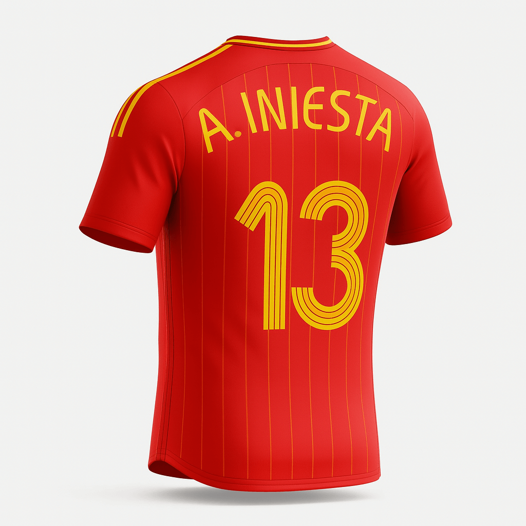 2006 Spain Home A. Iniesta #13 (New) - Size XL