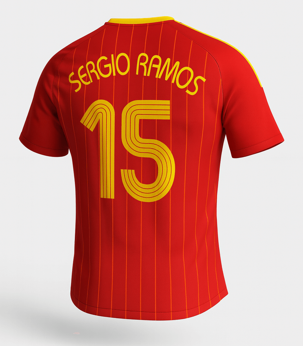 2006 Spain Home Sergio Ramos #15 (New) - Size XS