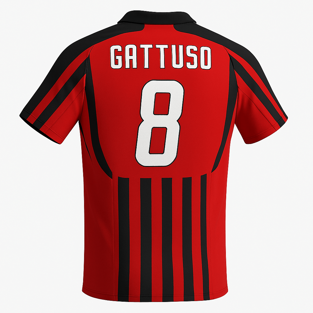 2007–08 AC Milan Home Gattuso #8 (New) - Size L