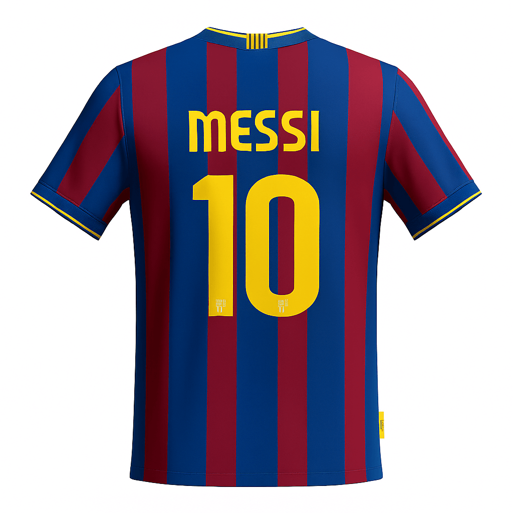 2009–10 Barcelona Home Messi #10 (New) - Size XS