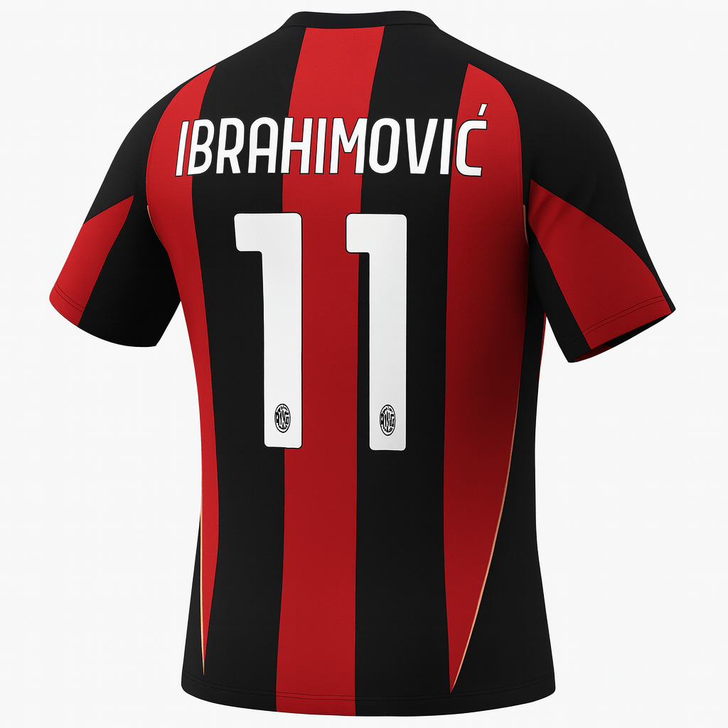 2010–11 AC Milan Home Ibrahimovic #11 (New) - Size M