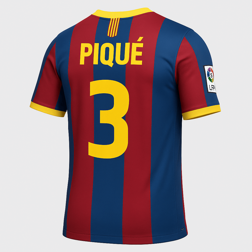 2010–11 Barcelona Home Pique #3 (New) - Size XS