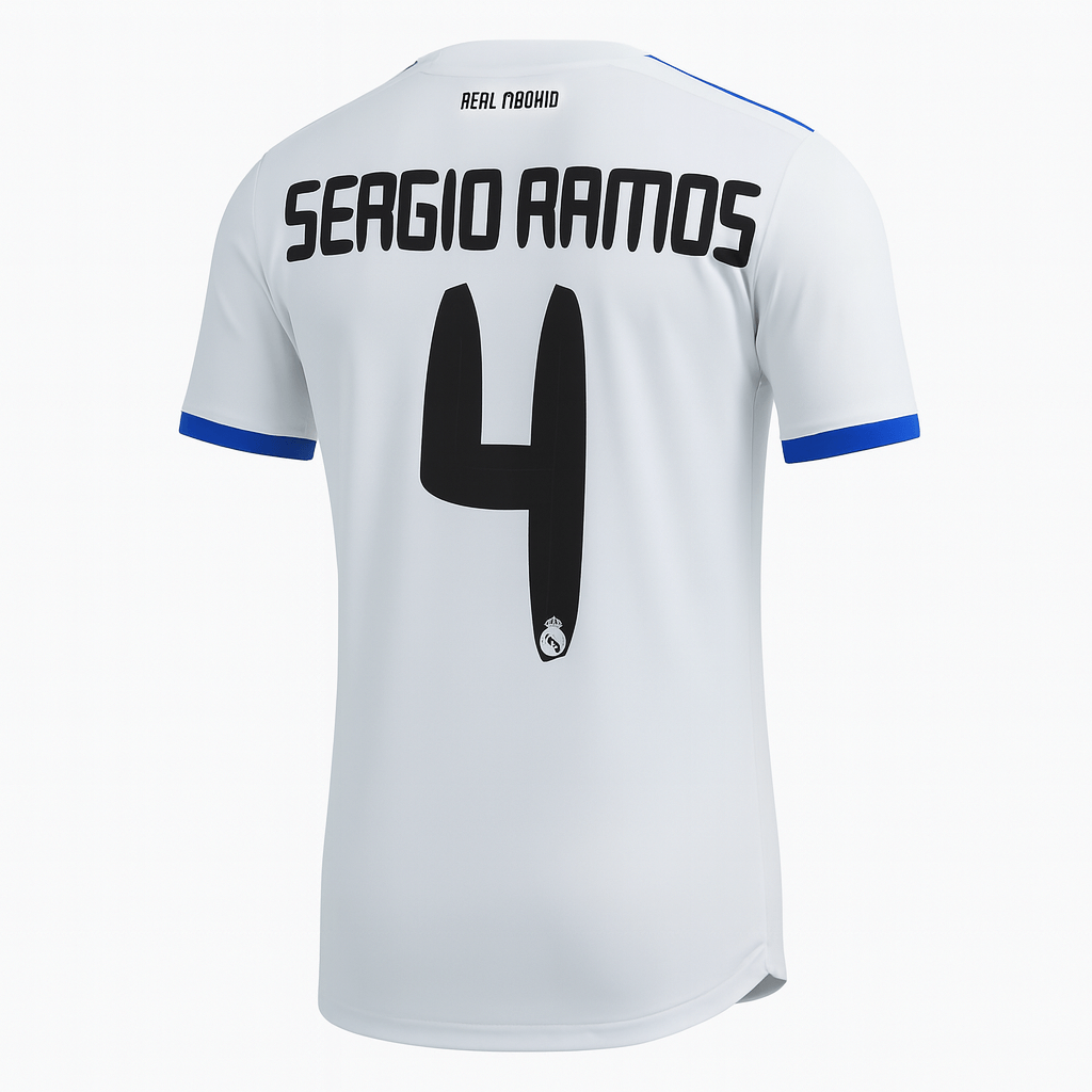 2010–11 Real Madrid Home Sergio Ramos #4 (New) - Size XS
