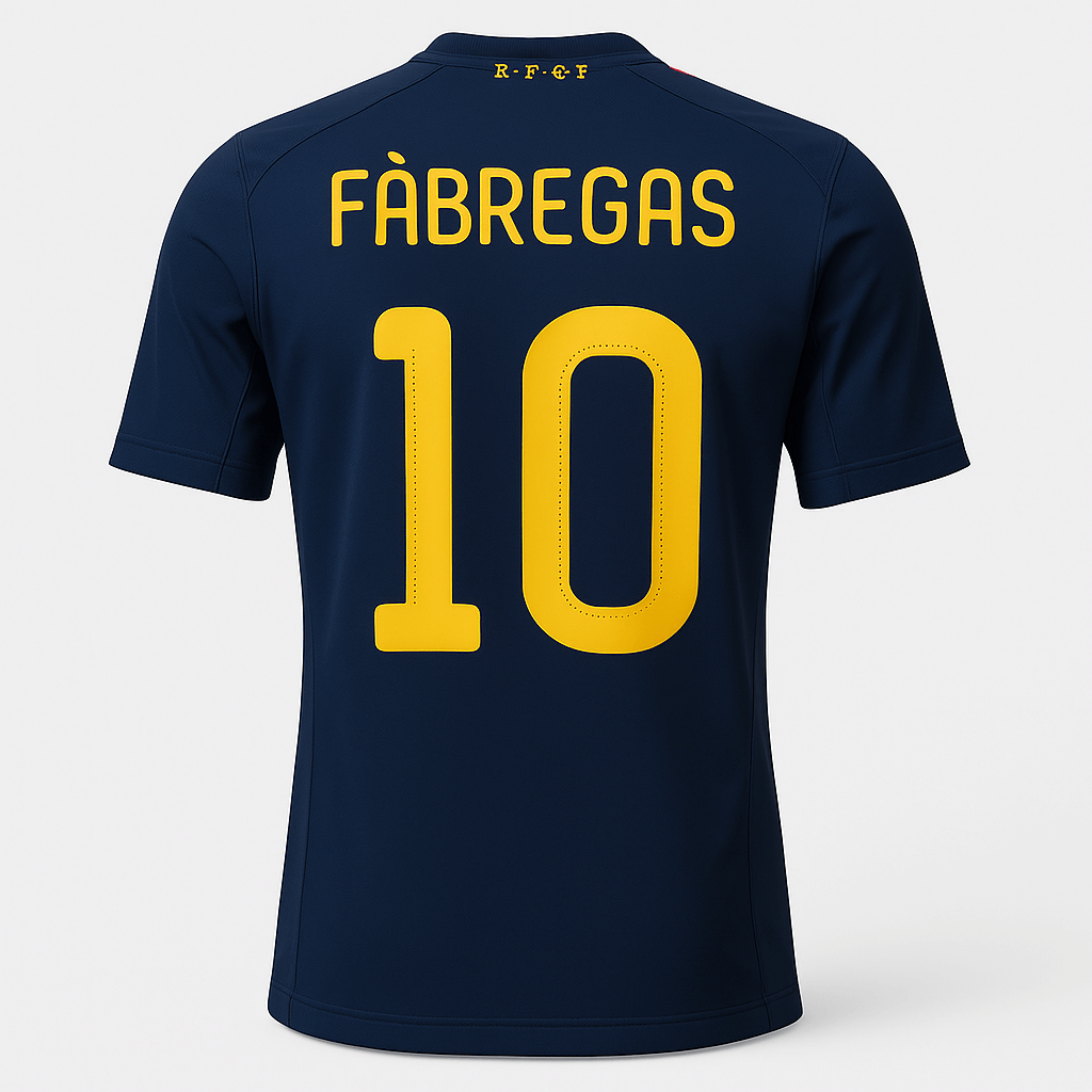 2010 Spain Away Fabregas #10 (New) - Size XS