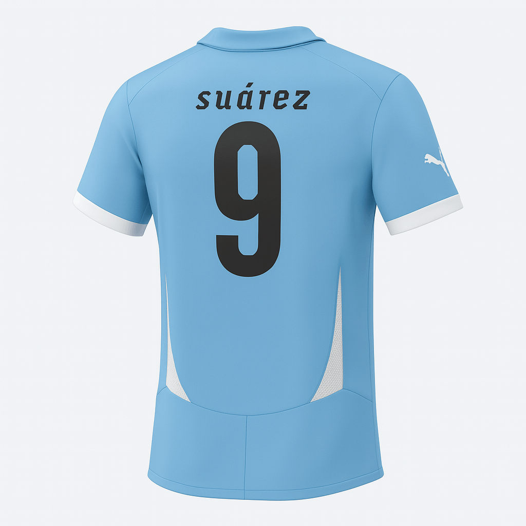 2010 Uruguay Home Suarez #9 (New) - Size L