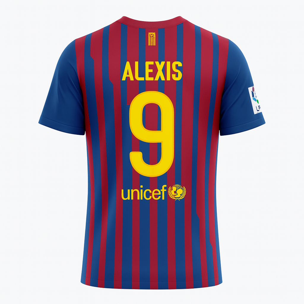 2011–12 Barcelona Home Alexis #9 (New) - Size XXL