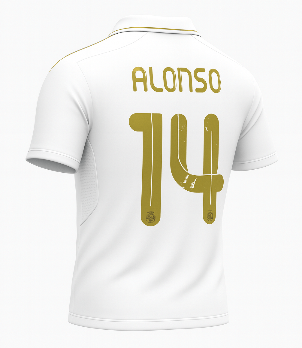 2011–12 Real Madrid Home Alonso #14 (New) - Size XS