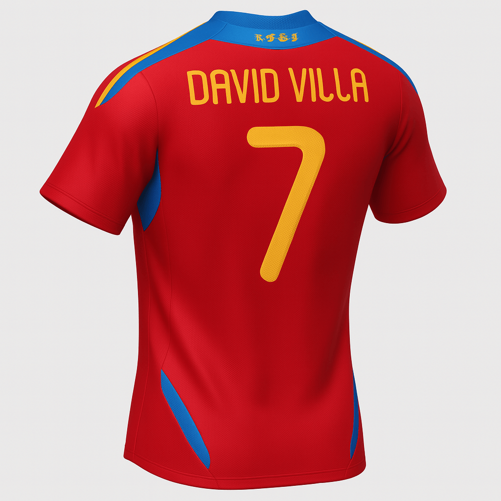 2011–12 Spain Home David Villa #7 (New) - Size XS