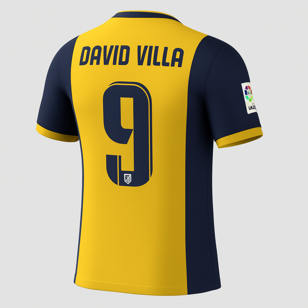 2013–14 Atlético Madrid Away Villa #9 (New) - Size XS